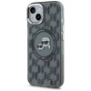 Apple iPhone 15 Plus Karl Lagerfeld IML Monogram Karl&amp;Choupette Head MagSafe (KLHMP15MHMCKMHK) dėklas telefonui juodos spalvos