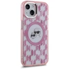 Dėklas Karl Lagerfeld KLHMP15MHMCKMHP Apple iPhone 15 Plus 6.7″ rožinės spalvos IML Monogram Karl&Choupette Head MagSa
