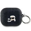 Apple AirPods 3 Karl Lagerfeld Cover Monogram Karl &amp; Choupette Head ausinių dėklas juodos spalvos