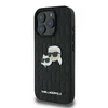 Karl Lagerfeld Monogram Karl &amp; Choupette Head Pin - dėklas skirtas Apple iPhone 16 Pro juodas