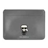 Karl Lagerfeld dėklas KLCS16PISFG 16” sidabrinis Saffiano Iconic
