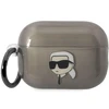 Apple AirPods Pro 2 Karl Lagerfeld Ikonik Karl Lagerfeld (KKLAP2HNIKTCK) ausinių dėklas juodos spalvos