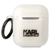 Karl Lagerfeld KLA2HNIKTCT AirPods 1/2 dėklas skaidrus Karl`s Head