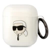 Apple AirPods ausinių dėklas Karl Lagerfeld Karl`s Head (KLA2HNIKTCT) skaidrus