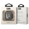 Apple AirPods Karl Lagerfeld Gliter Karl&amp;Choupette (KLA2HNKCTGK) ausinių dėklas juodos spalvos