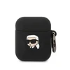 Karl Lagerfeld dėklas skirtas APPLE Airpods 1 / 2 KLA2RUNIKK (3D Sil NFT Karl) juodos spalvos