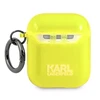 Karl Lagerfeld Choupette Head Glitter - dėklas skirtas Airpods (fluo yellow)