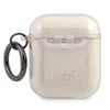 Apple AirPods ausinių dėklas Karl Lagerfeld Glitter Karl`s Head (KLA2UKHGD) aukso spalvos