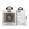 Apple AirPods ausinių dėklas Karl Lagerfeld Glitter Karl`s Head (KLA2UKHGK) juodos spalvos