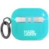 Apple AirPods 3 ausinių dėklas Karl Lagerfeld Choupette (KLA3UCHFL) mėlynos spalvos