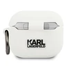 Apple AirPods 3 ausinių dėklas Karl Lagerfeld silikoninis Choupette (KLACA3SILCHWH) baltos spalvos
