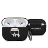 Karl Lagerfeld dėklas, skirtas Airpods Pro KLACAPSILGLBK juodas silikoninis Iconic