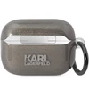 Apple AirPods Pro 2 Karl Lagerfeld Gliter Karl&amp;Choupette (KLAP2HNKCTGK) ausinių dėklas juodos spalvos
