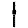 Išmaniojo laikrodžio Apple 4/5/6/7/SE Karl Lagerfel silikoninis dirželis, Juodos spalvos, 38/40/41mm