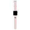 Išmaniojo laikrodžio Apple 4/5/6/7/SE Karl Lagerfel silikoninis dirželis, Rausvos spalvos, 38/40/41mm