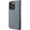 Apple iPhone 14 Pro Max Karl Lagerfeld Bookdėklas Saffiano Monogram (KLBKP14XSAKLHPG) sidabrinės spalvos