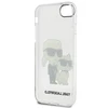Apple iPhone SE 2022 / SE 2020 / 7 / 8 Karl Lagerfeld dėklas Gliter Karl&amp;Choupette (KLHCI8HNKCTGT) skaidrus