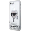 Apple iPhone SE 2022 / SE 2020 / 7 / 8 Karl Lagerfeld dėklas Glitter Karl`s Head (KLHCI8LNKHCH) sidabrinės spalvos