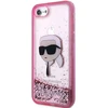 Apple iPhone SE 2022 / SE 2020 / 7 / 8 Karl Lagerfeld dėklas Glitter Karl`s Head (KLHCI8LNKHCP) rožinės spalvos