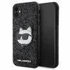 Apple iPhone 11 Karl Lagerfeld dėklas Glitter Choupette Patch (KLHCN61G2CPK) juodos spalvos