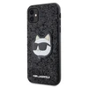 Apple iPhone 11 Karl Lagerfeld dėklas Glitter Choupette Patch (KLHCN61G2CPK) juodos spalvos