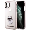 Apple iPhone 11 / XR Karl Lagerfeld dėklas Ikonik Choupette (KLHCN61HNCHTCP) rožinės spalvos