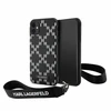 Apple iPhone 11 Karl Lagerfeld dėklas Monogram Losange Saffiano (KLHCN61SAKLMBSK) juodos spalvos
