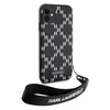 Apple iPhone 11 Karl Lagerfeld dėklas Monogram Losange Saffiano (KLHCN61SAKLMBSK) juodos spalvos