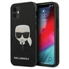 Dėklas Karl Lagerfeld Saffiano Ikonik Karl's Head skirtas iPhone 12 Mini, juodas