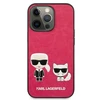 KLHCP13LPCUSKCP Karl Lagerfeld and Choupette PU Odinis dėklas for iPhone 13 Pro Fuchsia (Fuchsia)