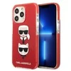 Apple iPhone 13 Pro Karl Lagerfeld dėklas Karl&amp;Choupette Head (KLHCP13LTPE2TR) raudonos spalvos