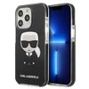 Apple iPhone 13 Pro Karl Lagerfeld dėklas Iconik Karl (KLHCP13LTPEIKK) juodos spalvos