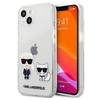 Skaidrus dėklas Karl Lagerfeld Karl &amp; Choupette iPhone 13 mini