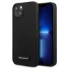 Apple iPhone 13 Mini Karl Lagerfeld dėklas silikoninis Plaque (KLHCP13SSLMP1K) juodos spalvos