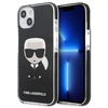 Apple iPhone 13 Mini Karl Lagerfeld dėklas Iconik Karl (KLHCP13STPEIKK) juodos spalvos