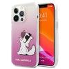Dėklas Karl Lagerfeld PC/TPU Choupette Eat Case, skirtas iPhone 13 Pro Max, rožinis
