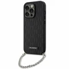 Karl Lagerfeld dėklas iPhone 14 Pro 6,1 KLHCP14LSACKLHPK juodas Saffiano Mono Chain