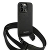 Apple iPhone 14 Pro Karl Lagerfeld dėklas Monogram Plaque Logo Strap (KLHCP14LSTMMK) juodos spalvos