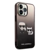 Dėklas Karl Lagerfeld KLHCP14LTGKCK iPhone 14 Pro 6.1 "hardcase juodas / juodas Gradient Ikonik Karl &amp; Choupette