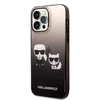 Dėklas Karl Lagerfeld KLHCP14LTGKCK iPhone 14 Pro 6.1 "hardcase juodas / juodas Gradient Ikonik Karl &amp; Choupette