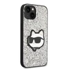 Apple iPhone 14 Plus Karl Lagerfeld dėklas Glitter Choupette Patch (KLHCP14MG2CPS) sidabrinės spalvos