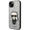 Apple iPhone 14 Plus Karl Lagerfeld dėklas Glitter Flakes Ikonik (KLHCP14MGFKPG) sidabrinės spalvos