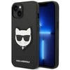 Dėklas Karl Lagerfeld KLHCP14MSAPCHK IPHONE 14 PLUS / 15 PLUS 6.7 "HARDCASE JUODA / Juodas SAFFIANO CHOUPETTE HEAD PATCH