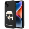 Dėklas Karl Lagerfeld KLHCP14MSLKHBK IPHONE 14 PLUS / 15 PLUS 6.7 "HARDCASE JUODA / Juodas SILICONE KARL`S HEAD