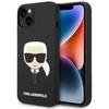 Dėklas Karl Lagerfeld KLHCP14MSLKHBK IPHONE 14 PLUS / 15 PLUS 6.7 "HARDCASE JUODA / Juodas SILICONE KARL`S HEAD