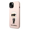 Dėklas Karl Lagerfeld KLHCP14MSNIKBCP IPHONE 14 PLUS / 15 PLUS 6.7 "HARDCASE Rožinis / Rožinis SILICONE IKONIK