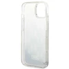 Karl Lagerfeld KLHCP14SLMNMS Apple iPhone 14/ 15 / 13 6,1″ kietas dėklas sidabrinis Liquid Glitter Monogram