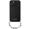 Apple iPhone 14 Karl Lagerfeld dėklas Saffiano Monogram Chain (KLHCP14SSACKLHPK) juodos spalvos