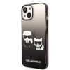 Dėklas Karl Lagerfeld KLHCP14STGKCK iPhone 14 6,1 "hardcase juodas / juodas Gradient Ikonik Karl &amp; Choupette