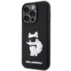 Apple iPhone 14 Pro Max Karl Lagerfeld dėklas Rubber Choupette 3D (KLHCP14X3DRKHNK) juodos spalvos